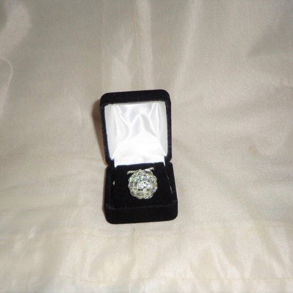 NEW FOSSIL STERLING SILVER CRYSTAL BALL NECKLACE - Picture 10 of 11